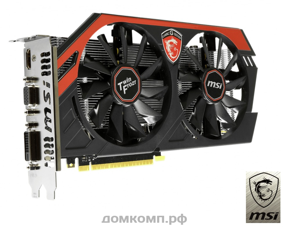 Игровая Видеокарта MSI GeForce GTX 750 Ti Twin Frozr Gaming [N750Ti TF  2GD5/ОС] в Оренбурге недорого — купить в домкомп.рф